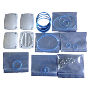 Blue Florosilicone o-rings with covers